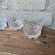 Ensemble de 4 verres à whisky en cristal taillé marque Cristal de Vannes