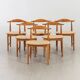 Set de 6 chaises scandinaves, milieu du 20e siècle