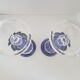 Pair of blue vases crystallism of Lorraine, Saint-Louis- tommy collection