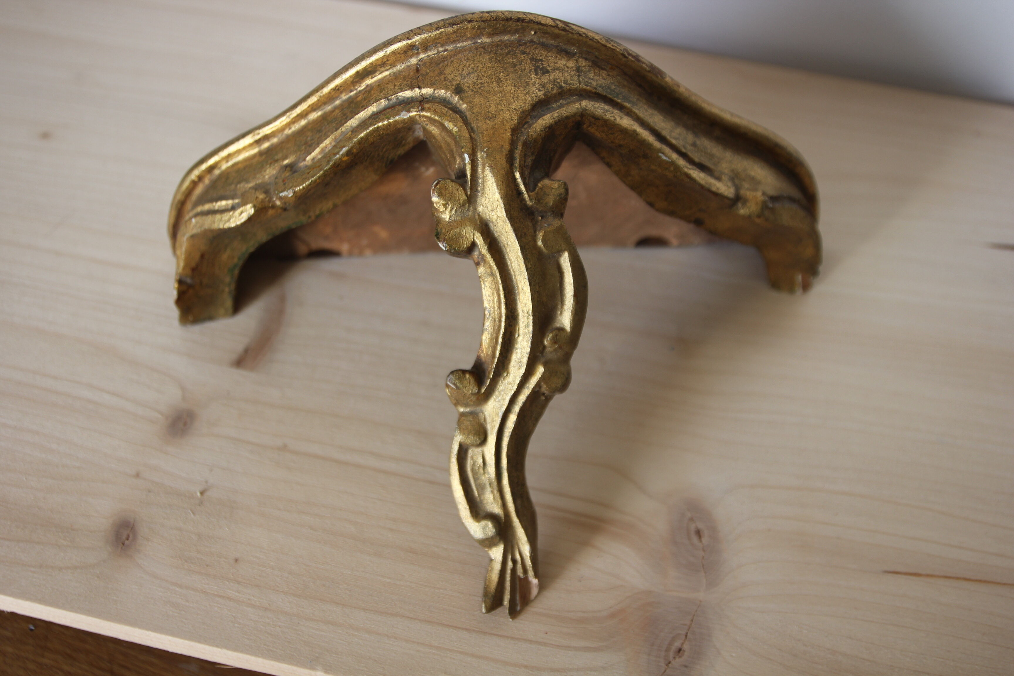 Gilded wooden console