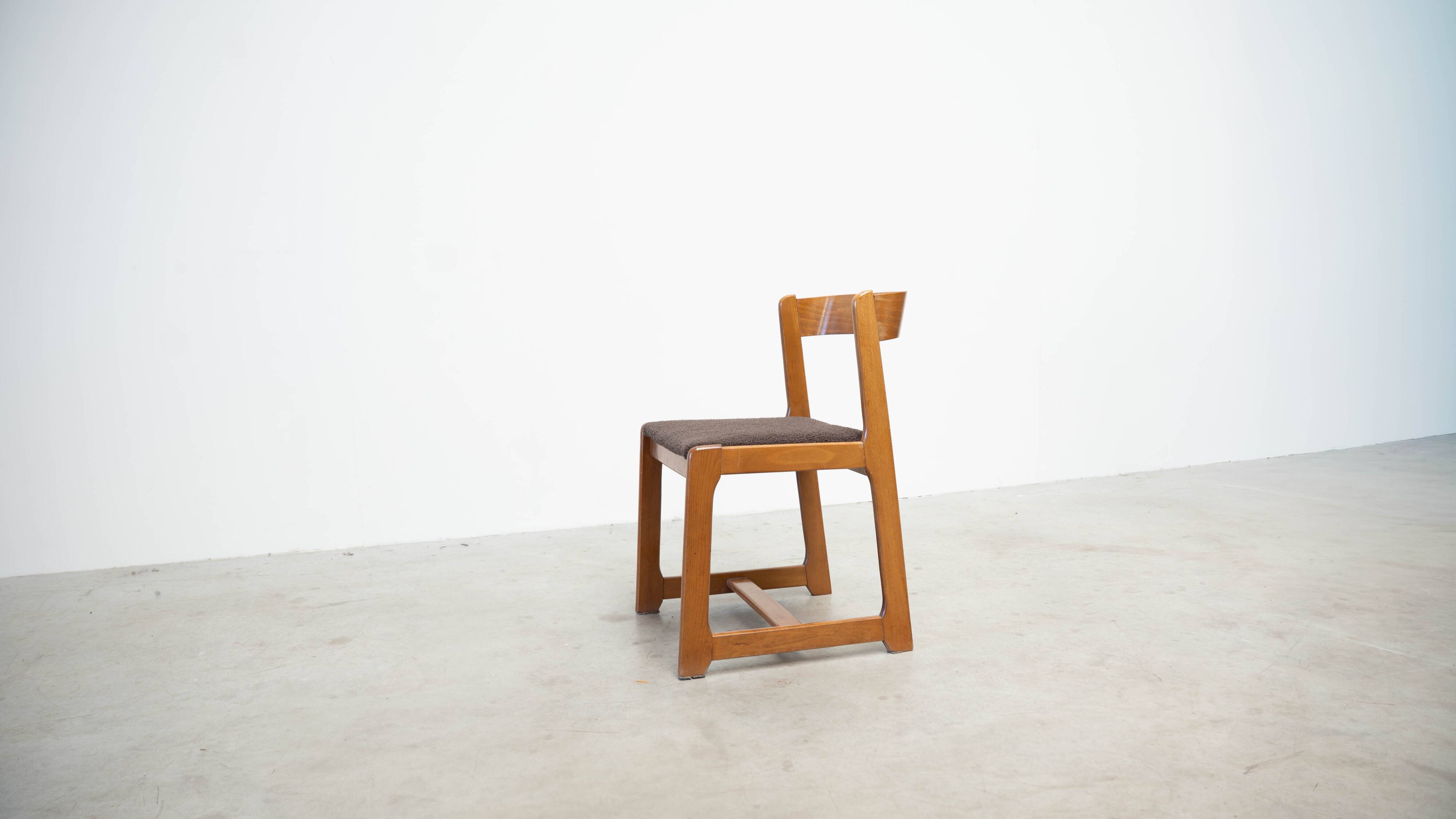 Set of four Italian dining chairs attr. to Willy Rizzo
