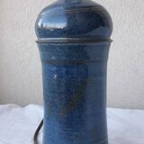 Blue stoneware lamp base