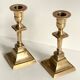 Pair of Vintage INDIA Solid Brass CANDLE HOLDERS