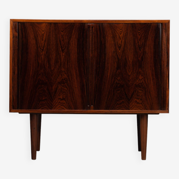Danish Design Rosewood small chest for LP's with tambour doors, 1960s
