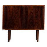 Danish Design Rosewood small chest for LP's with tambour doors, 1960s