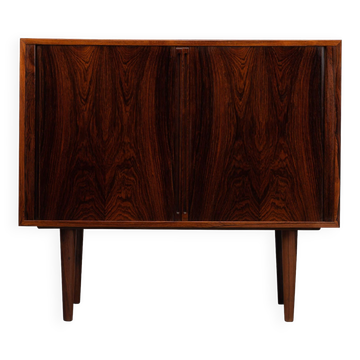 Danish Design Rosewood small chest for LP's with tambour doors, 1960s