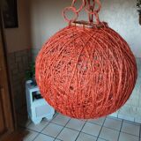 Luminaire boule ficelle 1980