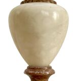 Antique alabaster floor lamp