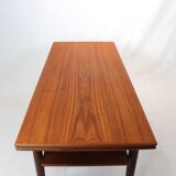 Table basse en teck avec rallonges de style danois des années 1960
