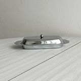 light metal butter dish