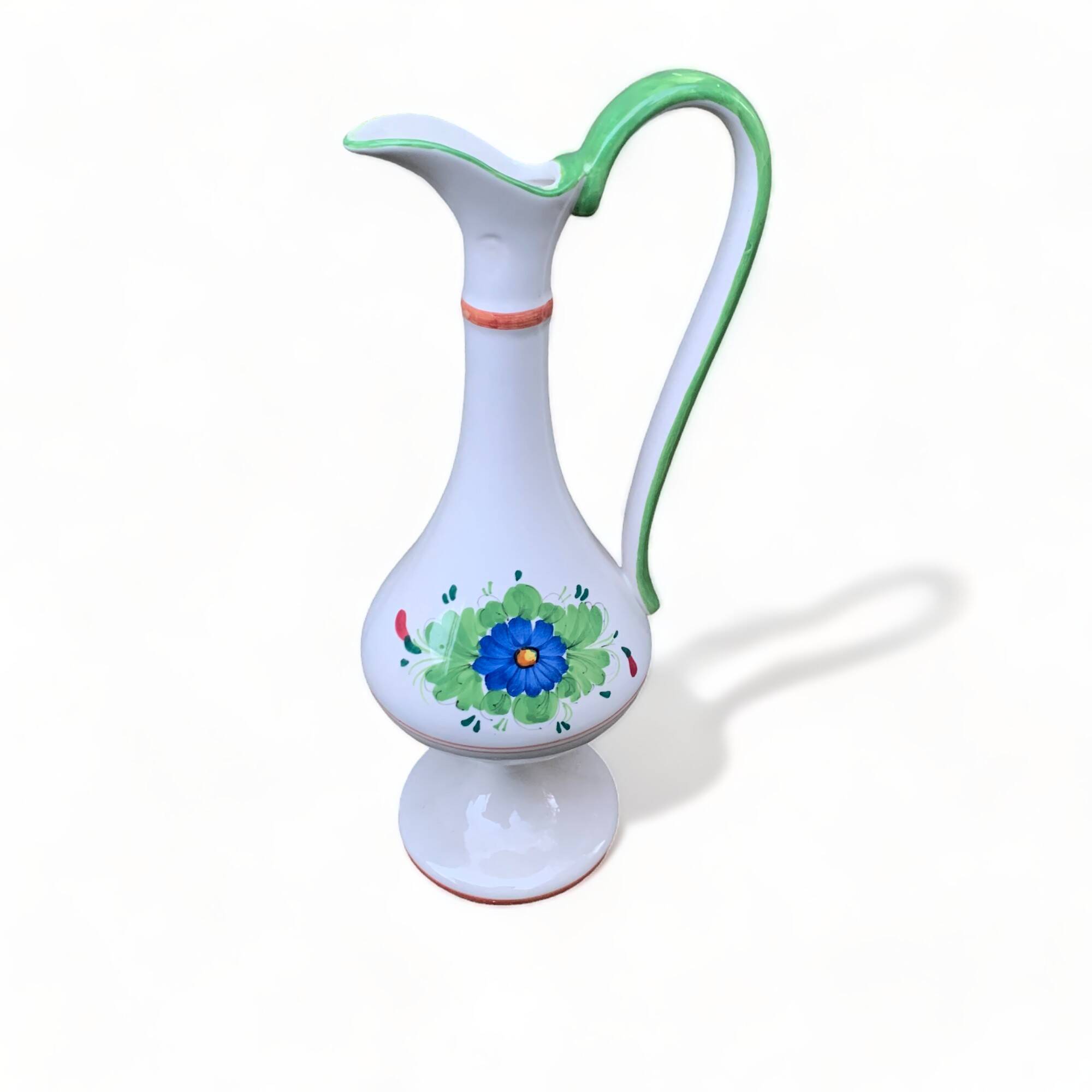 Garnier pitcher 33cm numbered ewer jug in old vintage earthenware