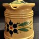 Covered pitcher glazed terracotta Alsace Soufflenheim early 20th century