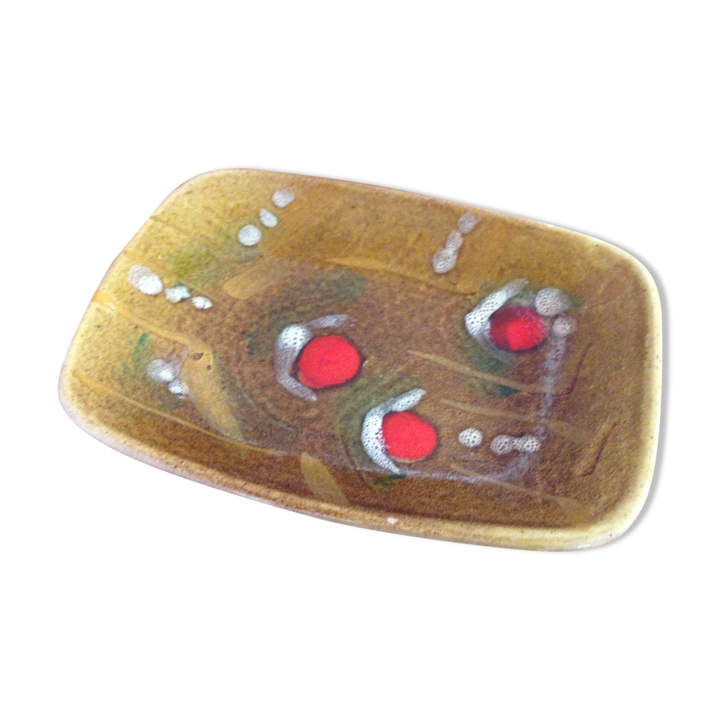 Empty pocket years 50 faience signed vintage