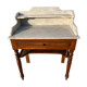 Pine hairdresser with marble tray
