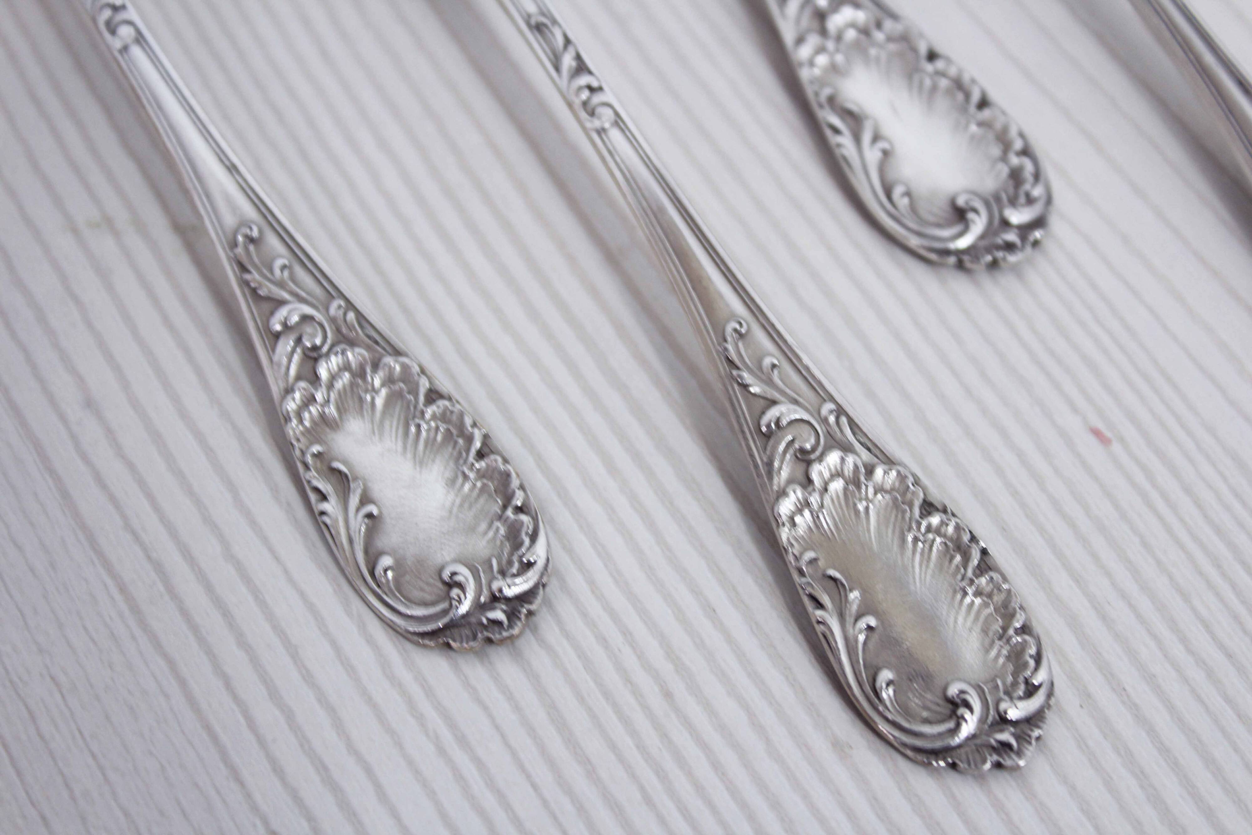 Set of 37 Emile Puiforcat cutlery in solid silver