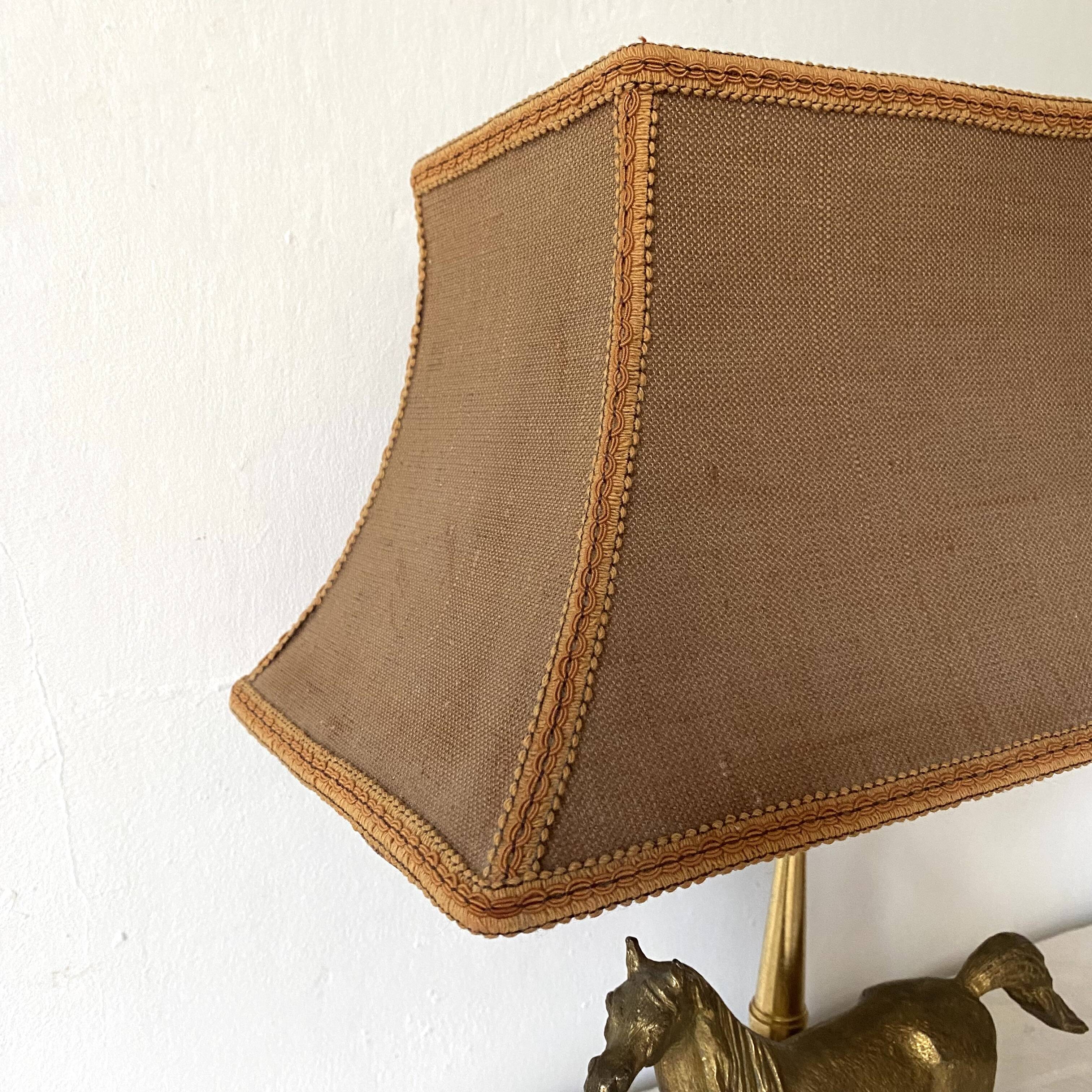 Lampe cheval années 60-70
