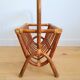 Vintage rattan magazine rack