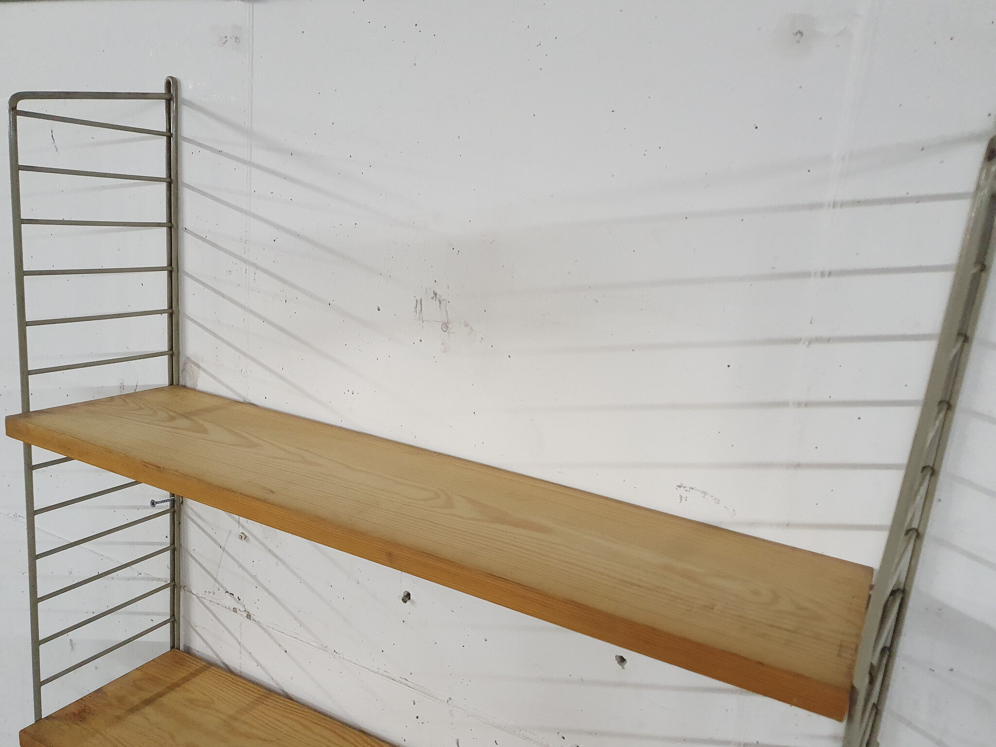 Pinewood wall unit by Nils “Nisse” Strinning for String, Sweden 1950's