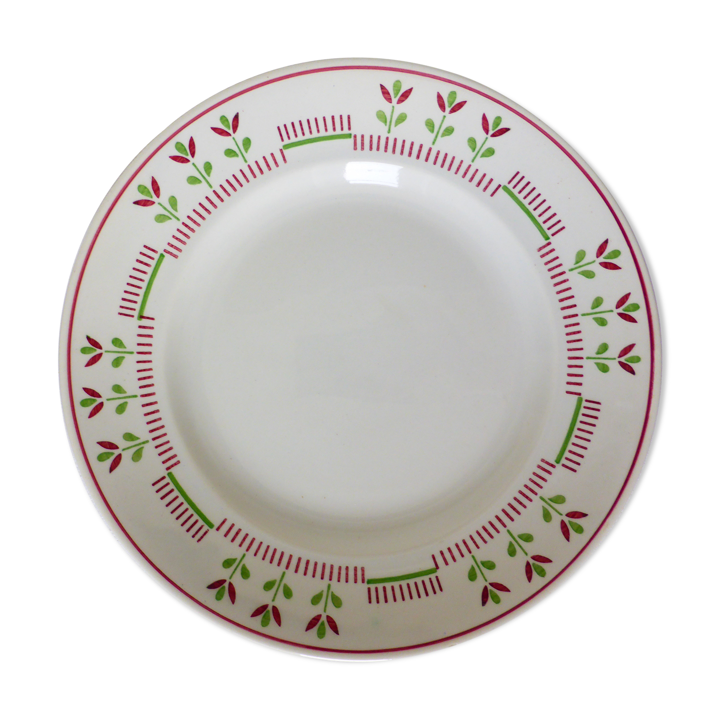 Vintage round porcelain serving dish