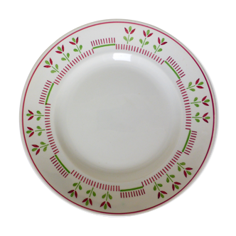 Plat de service rond vintage en porcelaine