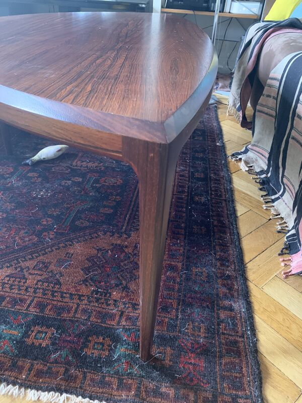 table basse Johannes Andersen palissandre 1960