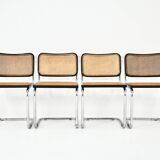 Set of 4 B32 Style Dining Chairs by Marcel Breuer