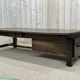 Coffee table early XXth fir with 2 drawers