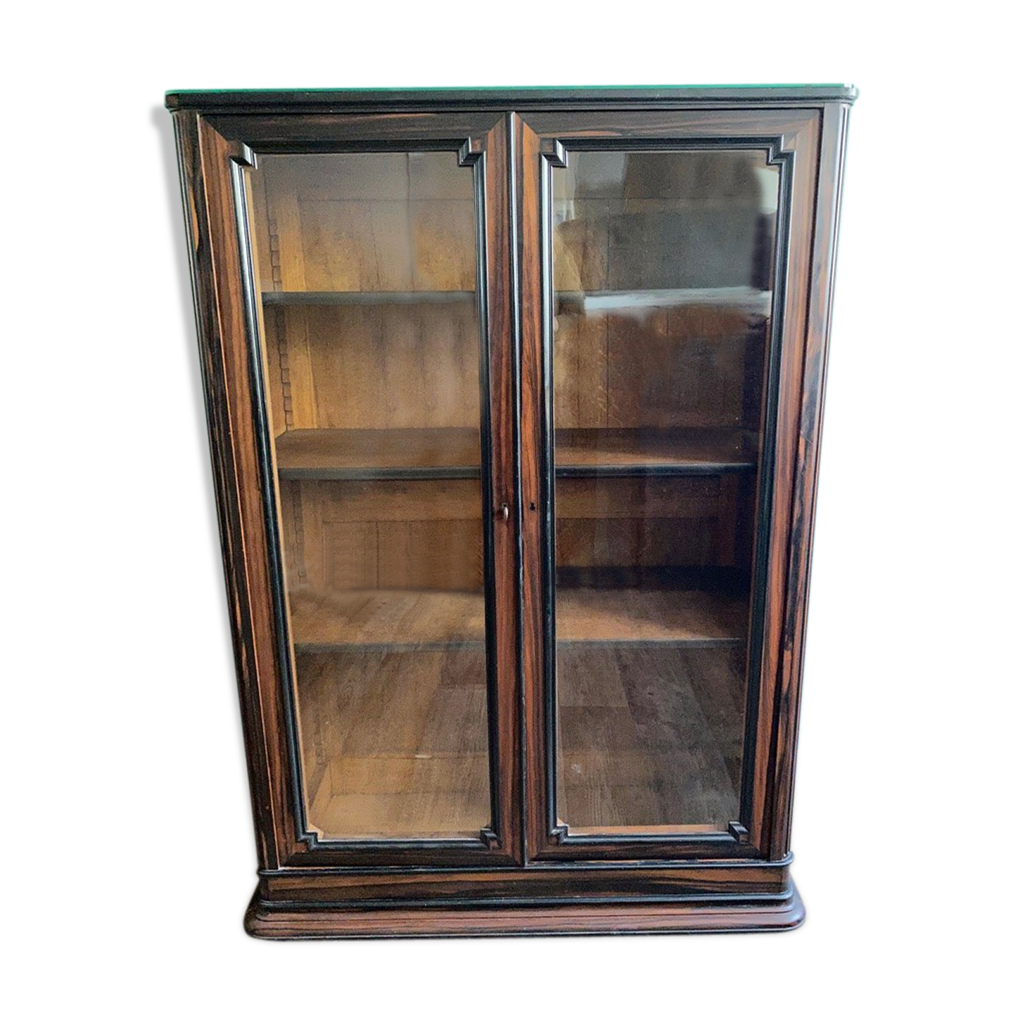 Macassar Ebony Art Deco showcase