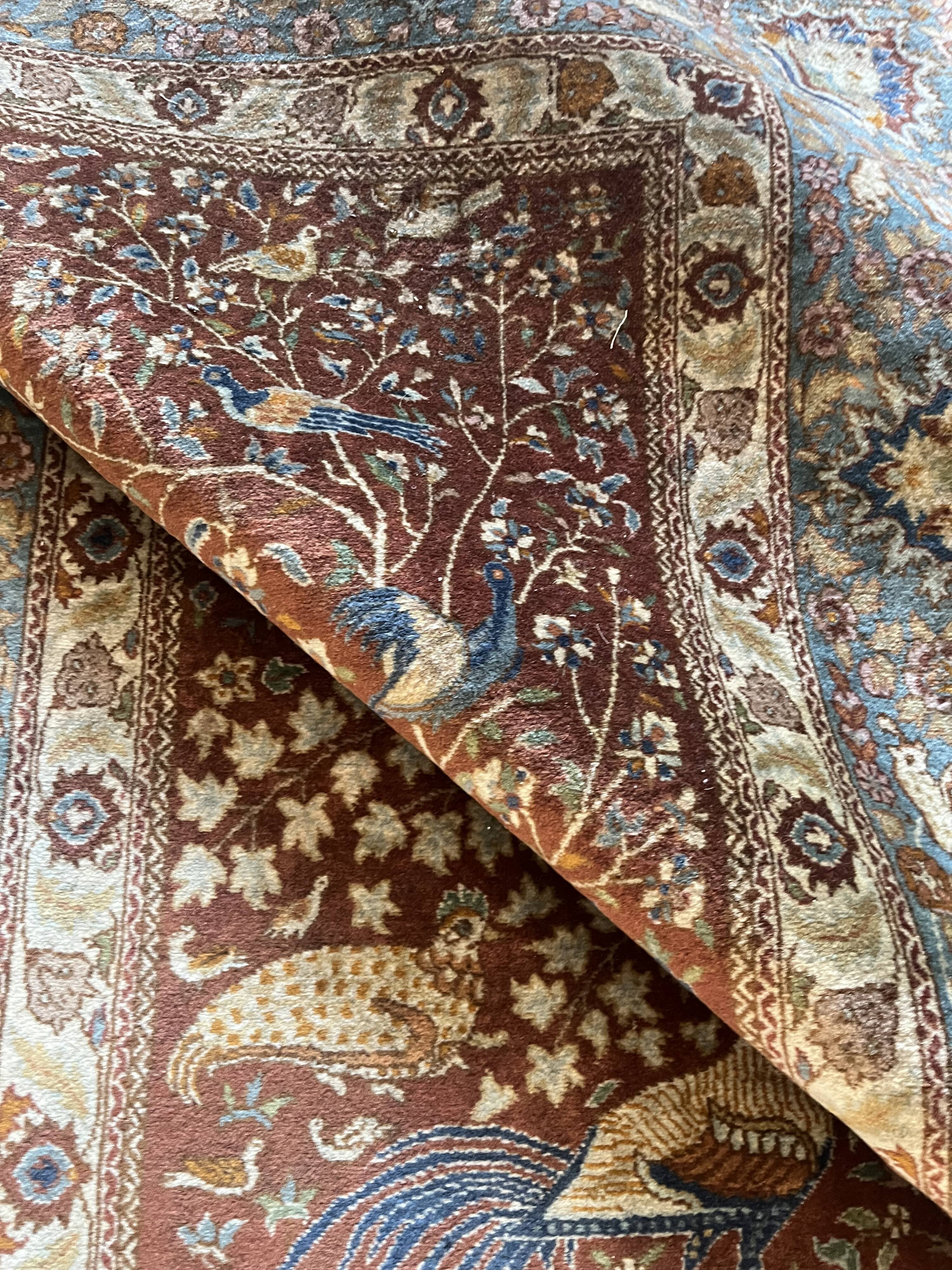 Persian rug "Tree of Life" with Birds – 137 x 240 cm - Handmade