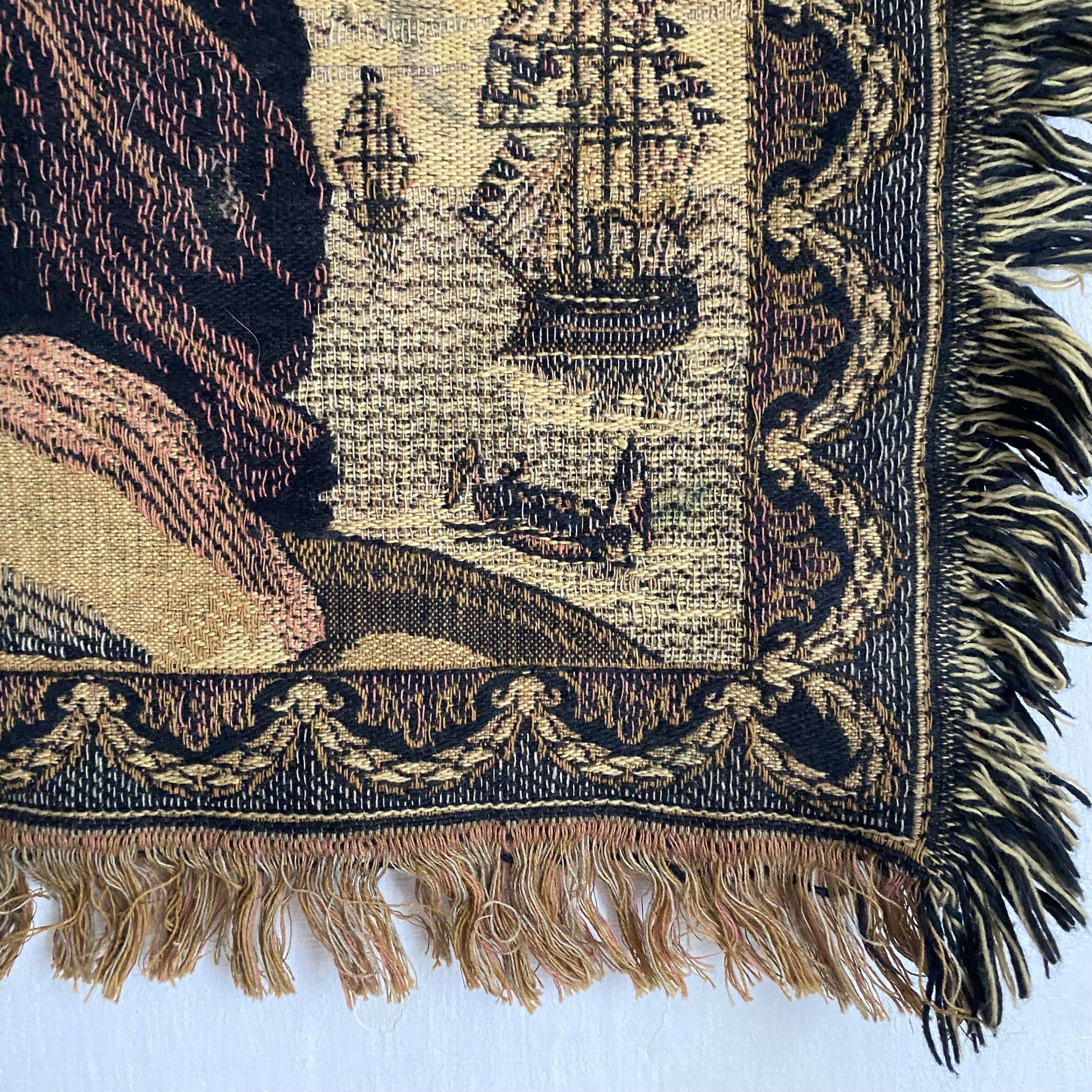 Antique tapestry, maritime allegory
