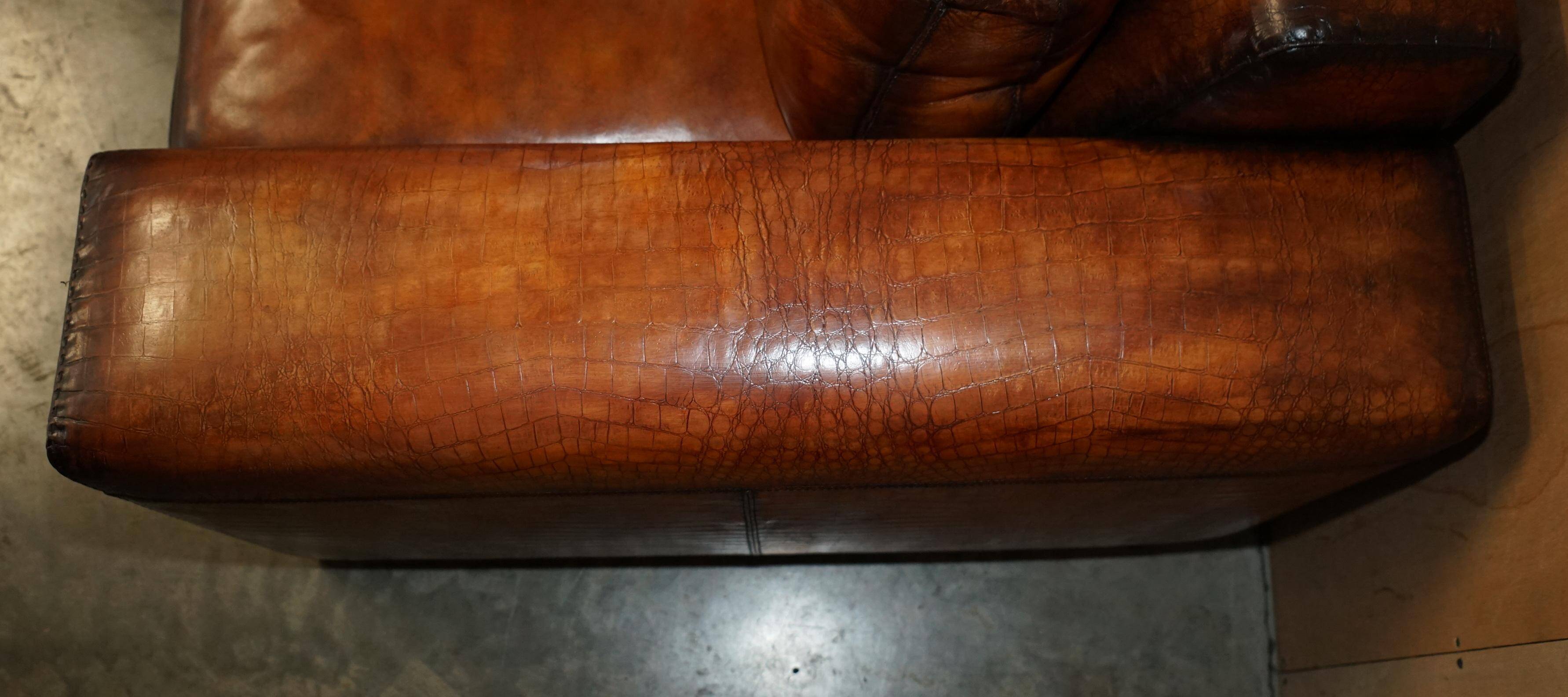 Fendi crocodile-embossed leather canapé, limited edition.