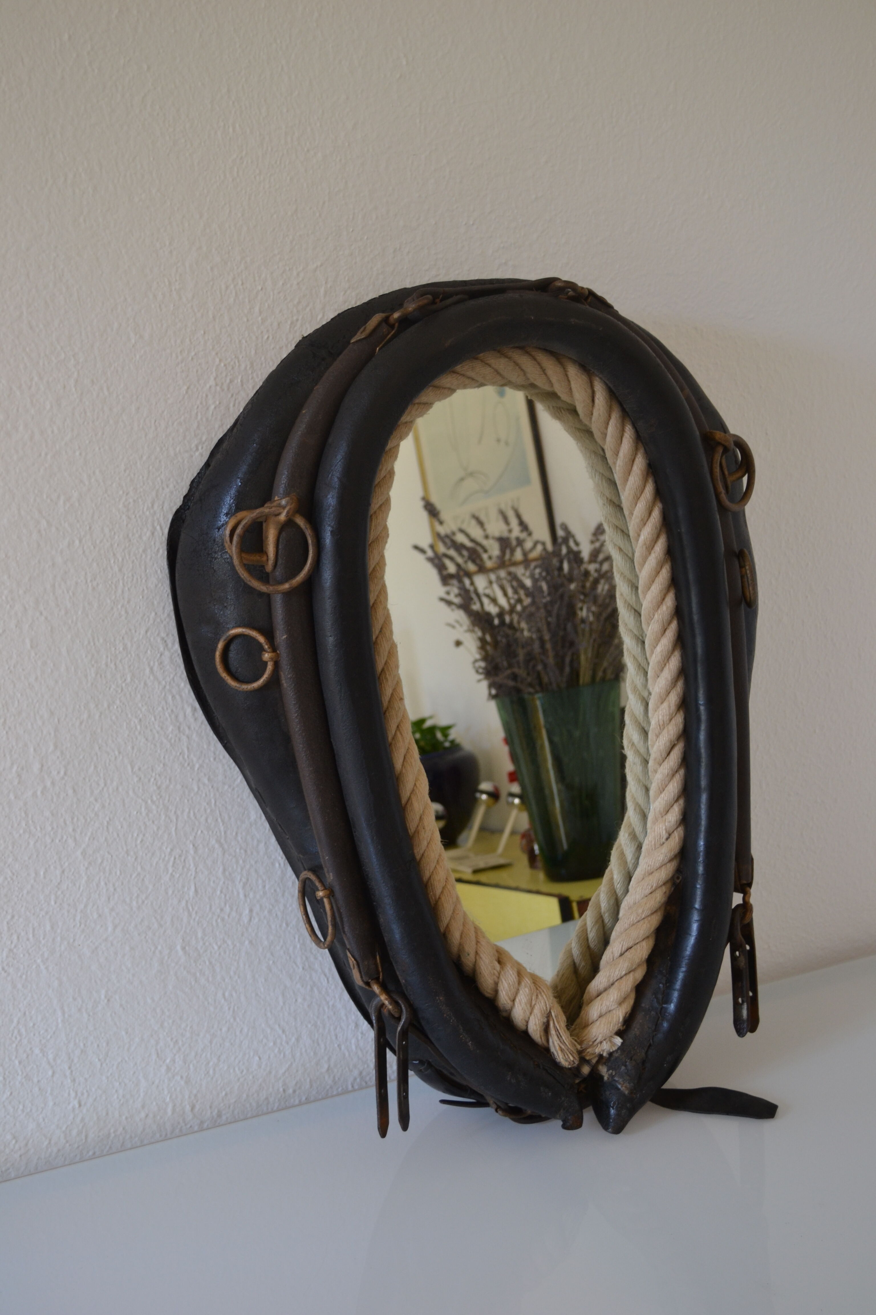 Brutalist mirror horse collar