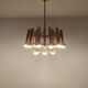 Brass Chandelier by Gaetano Sciolari