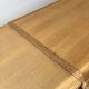 Solid oak farmhouse table with extensions.