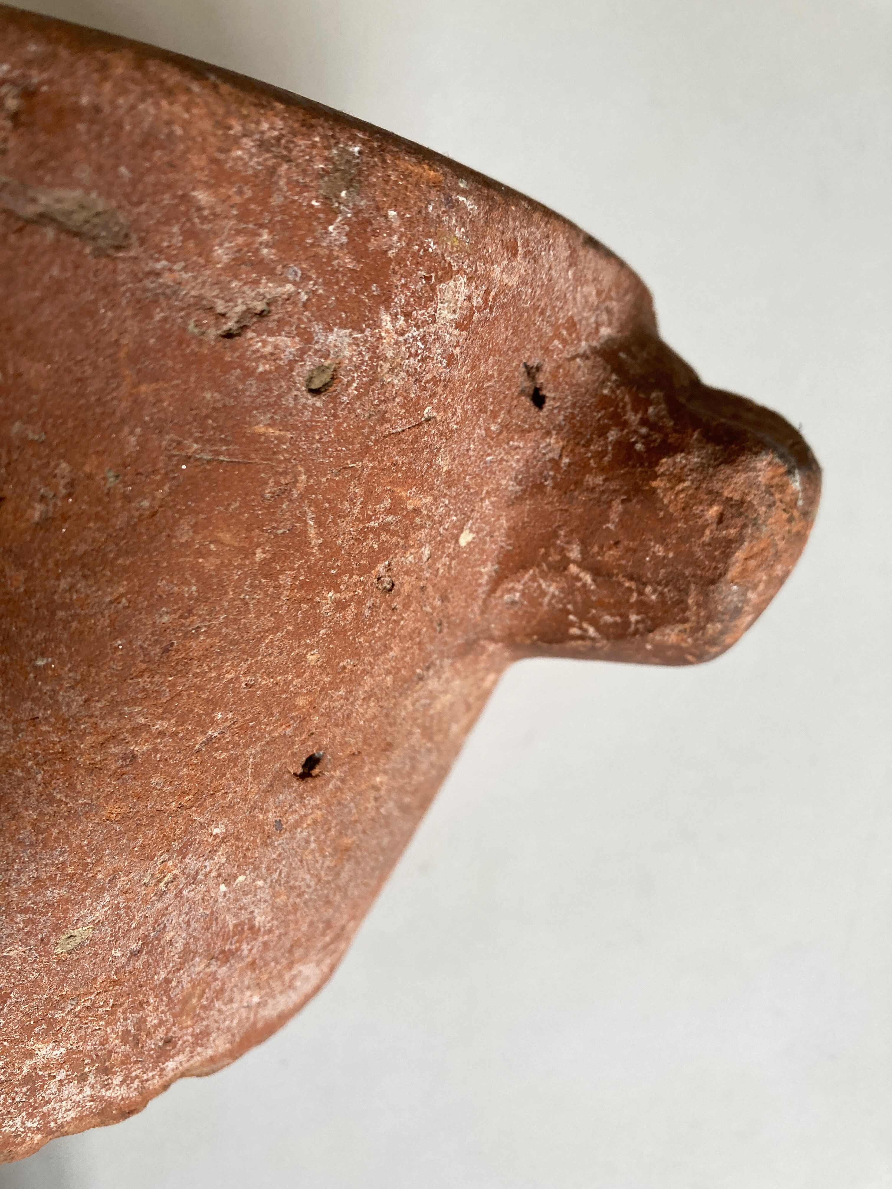 Terracotta farm vase pique flower XXL Folk Art 19th