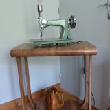 Art Deco curved wood console