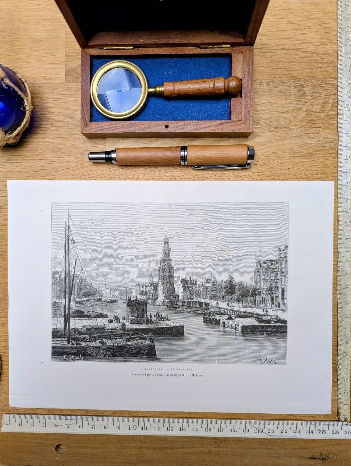 Printed in 1879, Amsterdam, the Kalkmarkt