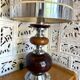 Large Vintage Space Age Table Lamp / 1970s Design - Ceramic & Chrome