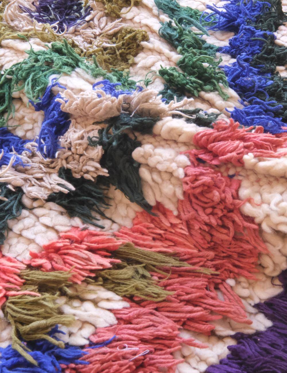Azilal Vintage Colorful Rug - 137 x 57 cm