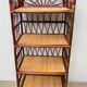 Vintage bamboo and rattan shelf