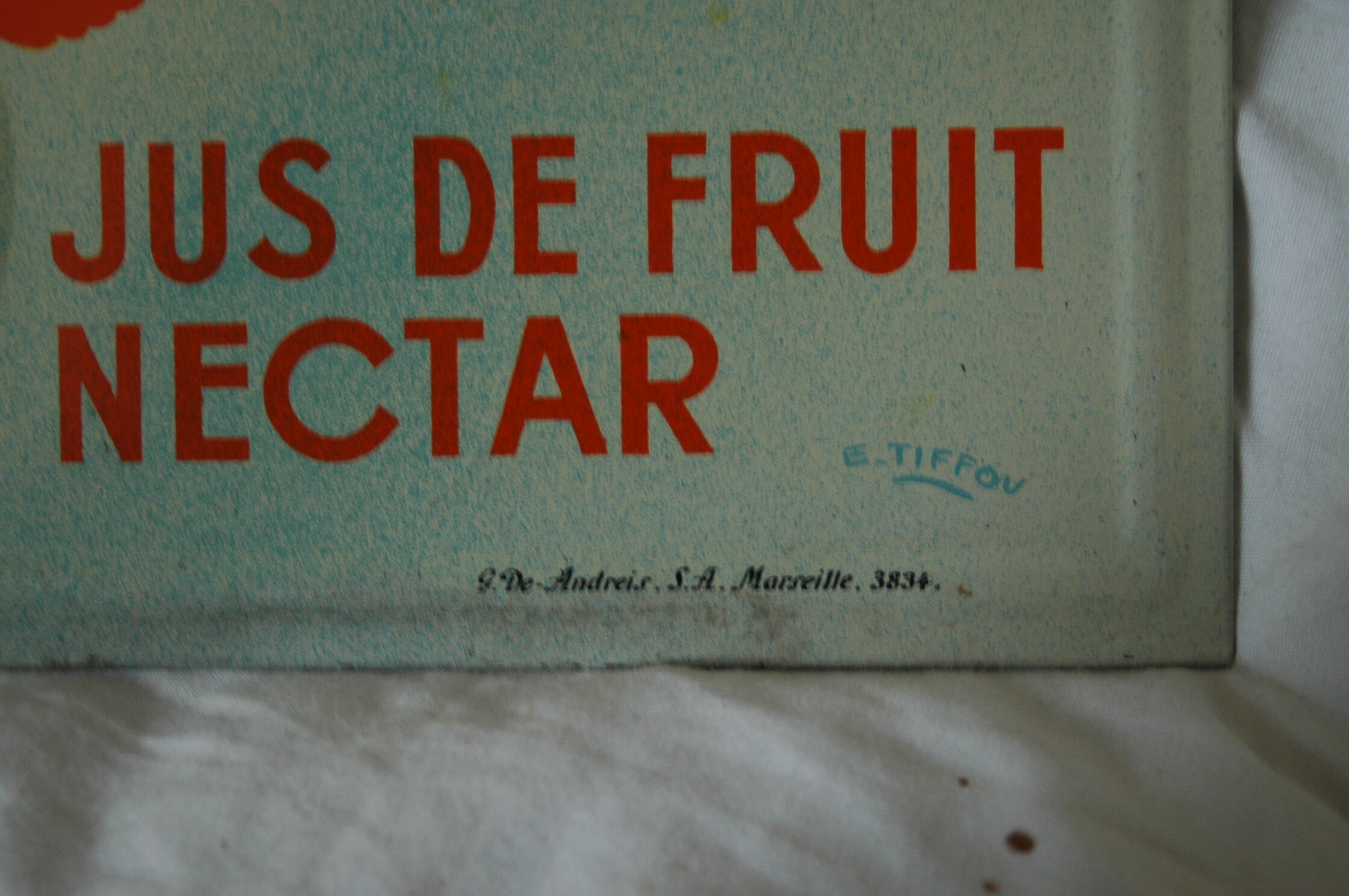 Rare advertising 50s lithographed Tin plate