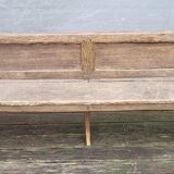 19th-century church pew, 245 cm long