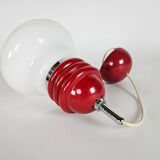 Tronconi - Enrico Tronconi - 'Bulb lamp' -  opaline - chroom - Italie - 1970's