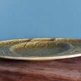 Gien platter, compartmentalized earthenware appetizer serving tray
