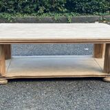 Art Deco coffee table in renovated solid oak wood