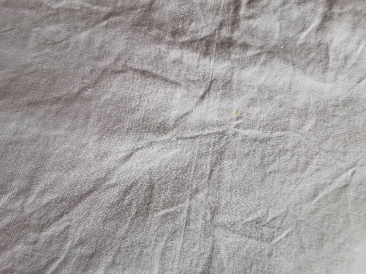 Old large monogrammed sheet hand-embroidered.