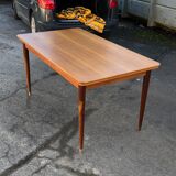Table rectangulaire en teck scandinave 1960