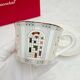 Baccarat Arcadia Gold & Platinum Porcelain Set, 2 Timbales & 2 Plates