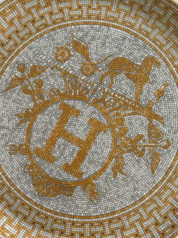 Plat à tarte Mosaïque au 24 or Hermès