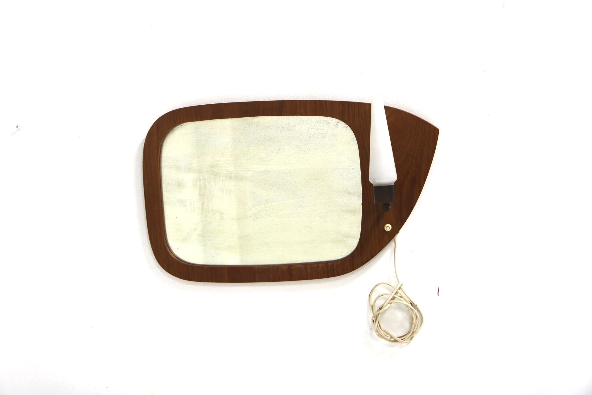 Scandinavian teak mirror, 38x62cm, Sweden, 1950